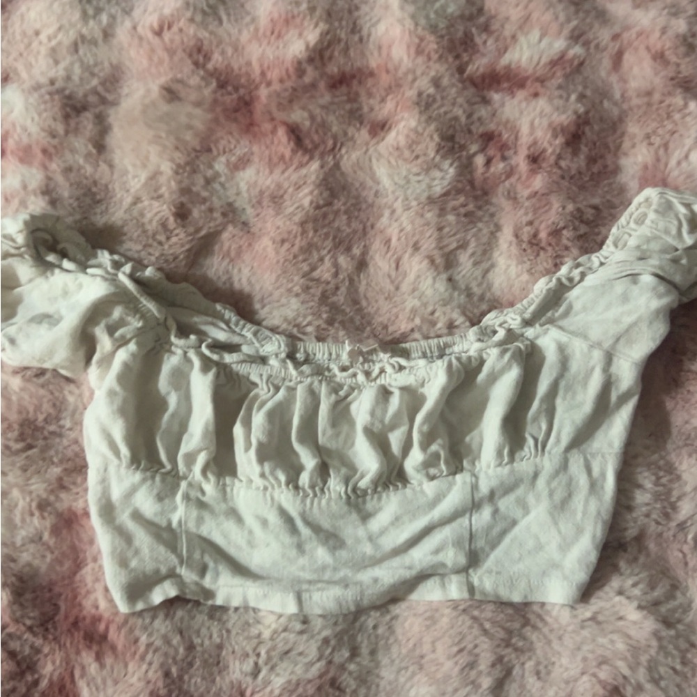 Chic Off-Shoulder White Blouse